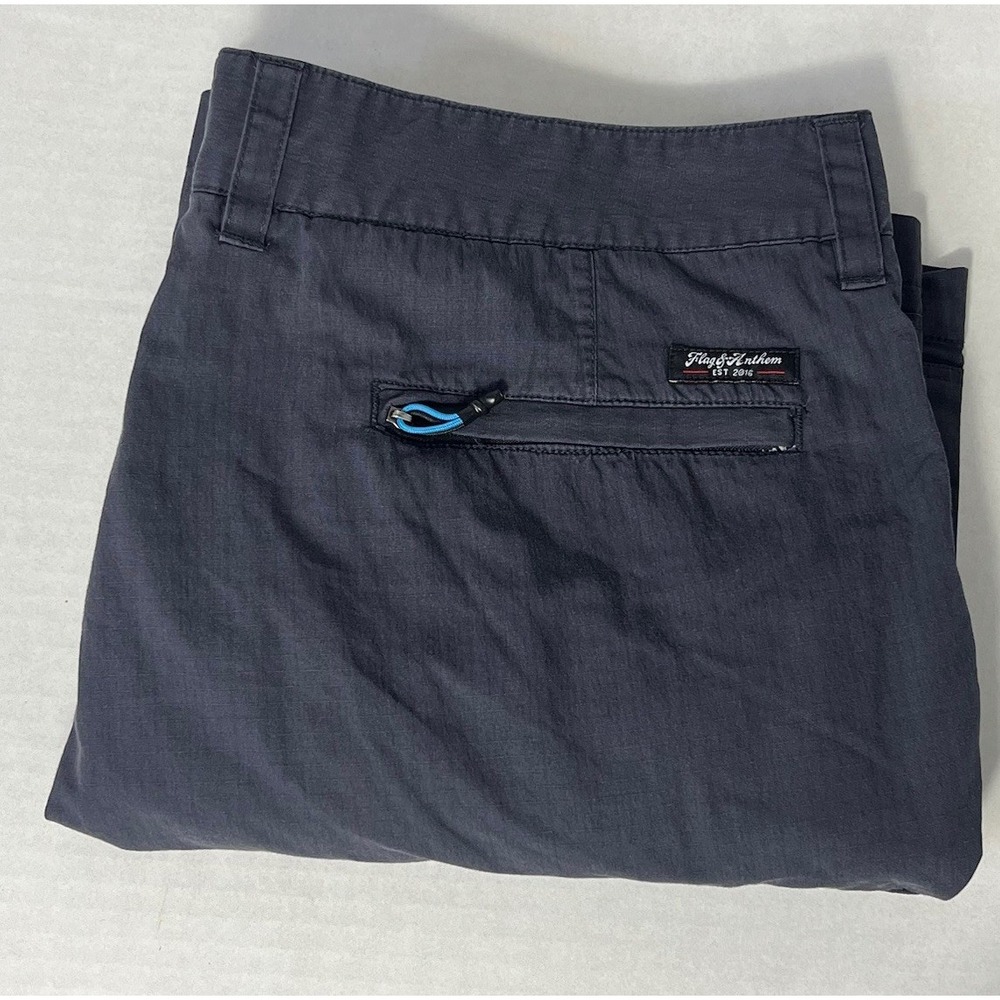 FLAG & ANTHEM Mens Navy Cargo Shorts Navy Blue, Size 35